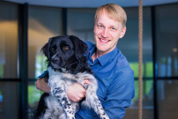 Gerard met hond Mees